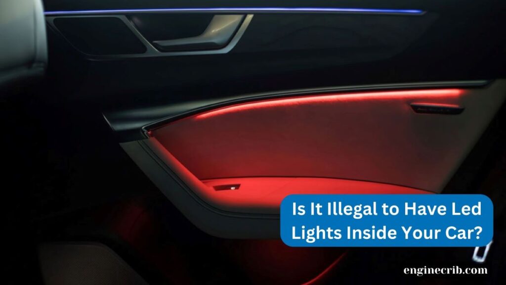 LED lights inside car