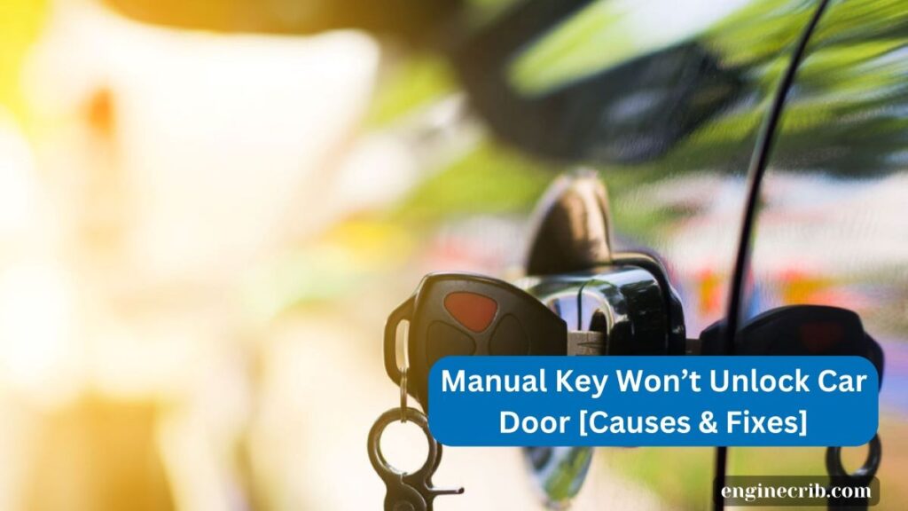 Manual Key on car door