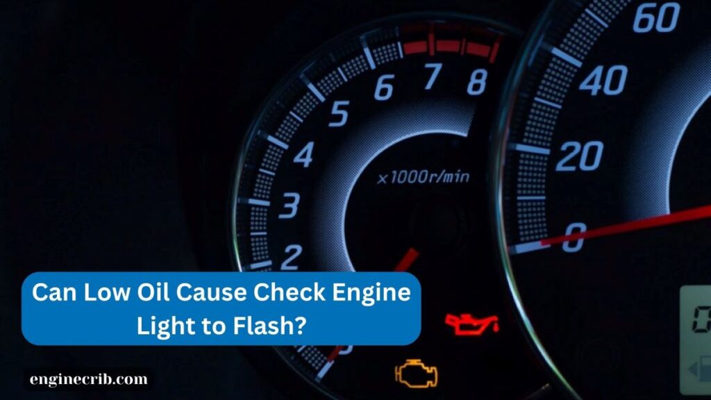 check engine light and car oil level light flashing